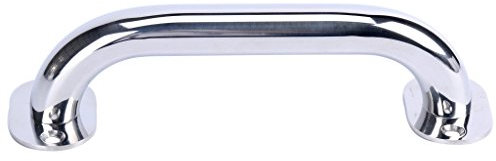 Handlauf aus Edelstahl, Griff für Boote, Gesamtlänge 23 cm, Rundrohr mit 2,5-cm-Durchmesser