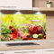 GRAZDesign Spritzschutz Glas für Küche Herd, Bild-Motiv Garten Getränke Natur Beere Obst, Küchenrückwand Küchenspiegel Glasrückwand / 80x60cm