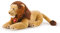 Trudi Leone Narciso Leone mascotte peluche, regalo di Natale e compleanno. | 30x35x65cm taglia XLP | Animali Esotici tropicali | modello 27544