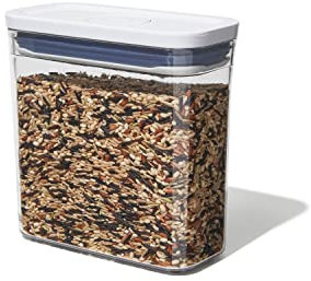 OXO Good Grips POP Contenedor – Almacenamiento Hermético y Apilable de Alimentos, Transparente, 1.1 L para Pasta y Mucho Más