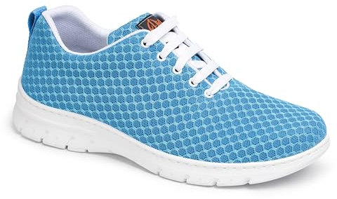DIAN - CALPE Cian 42, Zapatilla de Trabajo para Sanidad y Hostelería, Unisex, Transpirable y Repelente a Líquidos, Plantilla Acolchada, Antirozaduras, Antideslizante y Antiestática.