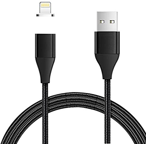 AICase Cable USB magnético de Carga rápida y Cable de Datos de sincronización Compatible con Phone XS/XS MAX/XR/X/8 Plus/8/7 Plus/7/6s Plus/6s y más