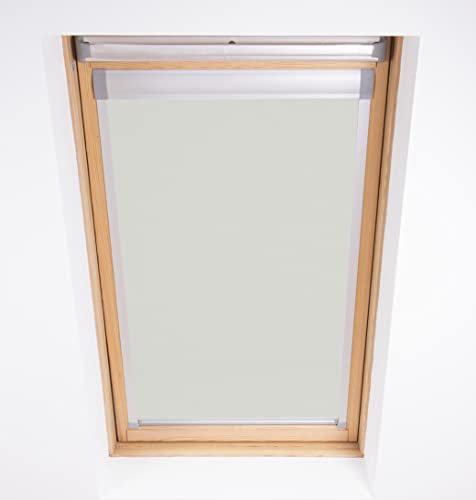 Blackout Roller Roof Blinds for DAKEA code M4A windows (Stone Grey)