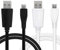 CELLONIC 2x USB Kabel 1m kompatibel mit TomTom Via 62, Via 52, Via 135, 400, GO 510 (2013) 520 (2016) 5200, GO 610 6100, GO 620 Ladekabel Micro USB auf USB A 2.0 Datenkabel 1A schwarz/weiß PVC