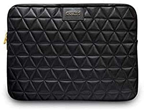 Guess - Funda de Ordenador Acolchada para Ordenador de 13 Pulgadas, Color Negro