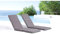 CONCEPT USINE - Lot De 2 Coussins Gris pour Transat 190 x 50 cm - Accessoires pour Transat - Polyester Et Mousse Imperméable - Tout Type De Transats - Design Waterproof, Pratique