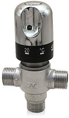 3 Wege Heiß Kaltwasser Mischventil Thermostatisch Thermostat KontrolleTemperatur Mischwasserventil 1/2 Ventil Thermostatisch