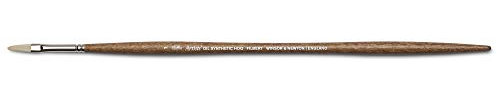 Winsor & Newton Oil Painting Brush, Synthetic, Brown, Nr. 1-Filbertpinsel