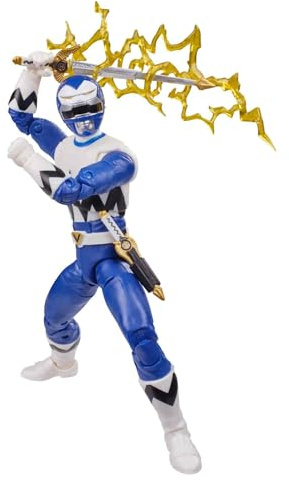 Power Rangers Lightning Collection Lost Galaxy Blauer Ranger 15 cm große Premium Figur zum Sammeln mit Accessoires, no Color