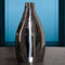 Antikas - Aluminium Vase, Amphore, Vase, Silberfarbend, Flach