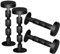 WANLIAN Kopfteil Stabilisator, Kopfteil-Stopper, Bettgestell-Halter, Verstellbarer Gewinde-Bettrahmen, Anti-Schüttel-Werkzeug, verstellbar von 3,8 cm - 11,4 cm, Schwarz, 4 Stück