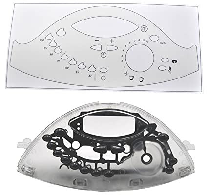 FSProdukte Bedienfeld Frontblende Blende Frontabdeckung mit Tasten, Abstandshalter und Sticker geeignet für Vorwerk Thermomix TM 31 TM31