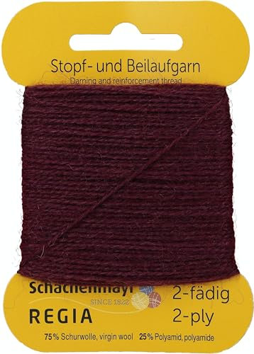 Regia REGIA 2P Uni 9801278-02747, Farbe:Burgund, Handstrickgarne onesize