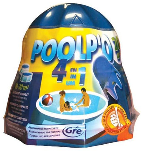 Gre 08013AL - Poolp'o pour Piscines 10-20 m3 (Traitement tout en un), Blanche