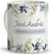 LolaPix Regalo primera comunion. Regalos comunión personalizados con nombre y texto. Taza personalizada de cerámica 300ml. BLUE FLORAL
