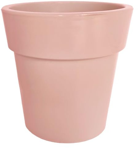 AC - Maceta con aro Desmontable - Plástico Resistente - Ideal para el Hogar, Plantas, Jardín, Decoración. - Cuidado de Plantas - Forma Redonda - Ø 12 cm - Color: Rosa