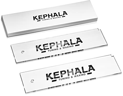 KEPHALA Ski Wax Scraper Heavy Duty Snowboard Wax Scraper with Right Notch for Removing The Extra Cooled Wax from The Skis Snowboards