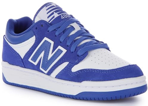 New Balance 480 Trainers EU 42, Weiß Marineblau, (BB480LWH)