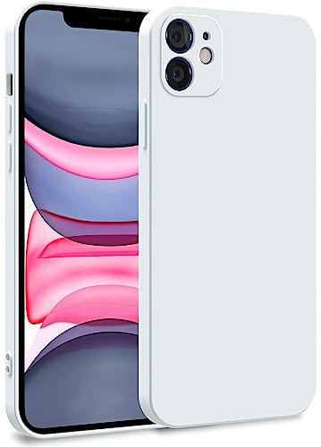 MyGadget TPU Case for iPhone 11 - Cover Dual Layer with Camera Protection | Inner Lining - Soft Touch Rubber & Anti-Scratch Shell White