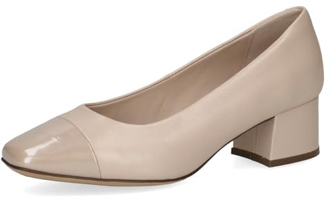 CAPRICE Damen Pumps Kleiner Absatz Elegant, Beige (Beige Comb), 40 EU