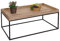 Mendler Couchtisch HWC-K71, Kaffeetisch Beistelltisch Tisch, Holz massiv Metall 46x110x60cm - naturfarben