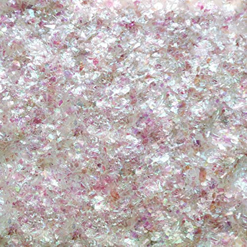 Weihnachten Kunstschnee, Glitzer Gefälschte Schnee Dekoration Handwerk Schnee Künstliche PET Flocken Pulver Füllmaterial für Weihnachten Party Dekoration, 400G, AB Farbe