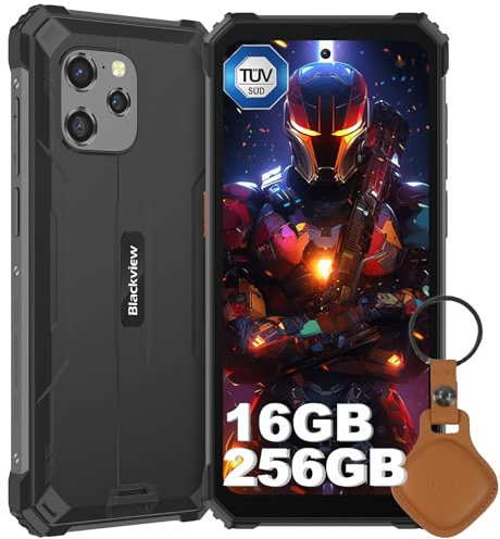Blackview BV8900Pro Outdoor Handy Ohne Vertrag mit UWB Tag, 16GB+256GB Helio P90 Android 13 Outdoor Smartphone mit 10000mAh 33W Schnellladung, OSI 64MP+16MP, 2.4K 6.5 Display, NFC/GPS/USB 3.0