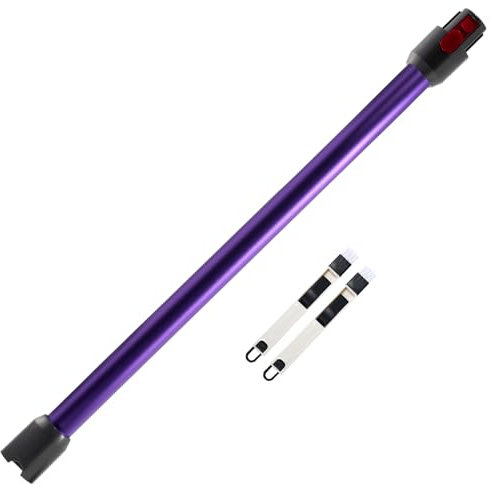 Tube Télescopique pour Dyson, Tube d'extension Rigide Compatible avec Dyson V7 V8 V10 V11 V15, Tube d'aspiration à Connexion Rapide pour Aspirateur Dyson avec Deux 2 en 1 Brosses, Violet