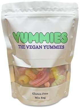 Vummies Vegan Sweets Pouches Pre Packed Pick and Mix Varieties in 500g or 1kg (500g, Gluten Free Mix)