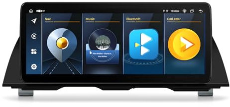 XTRONS 12.3 Zoll HD IPS Android 14 Autoradio Octa Core 4GB 64GB 4G LTE Car Play Android Auto Bluetooth GPS WLAN Optional DAB OBD TPMS DVR AHD Kamera Für BMW 5er F10 F11 CIC System