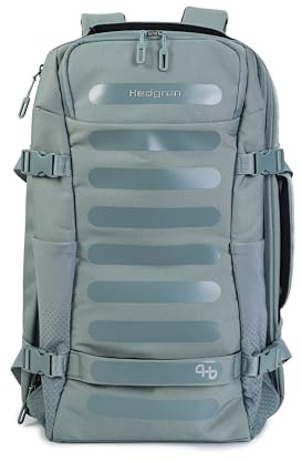 Hedgren Großer Reise-Rucksack, Grau/Grün, Einheitsgröße, Großer Reise-Rucksack