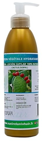 Lotion 100% Naturelle à Base de Cactus Sérum Capillaire Accélérateur de Pousse hydratant Intense Soin Sans Rinçage pour Cheveux Secs et Abîmés Leave-In Produits Coiffants Traitements pour la Repousse