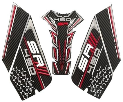 APUTRCI Tankpad Aufkleber Für Cf&moto 450 SR 450SR Aufkleber Mo&torrad Zubehör Kraftstoff Tank Pads Aufkleber Fisch Knochen Patch
