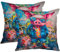 Tucocoo Coole Tier-Kissenbezüge, Set mit 2 niedlichen Schweine-Motiven, lustiger Graffiti-Stil, bunt, modern, dekorativer Kissenbezug für Couch, Bett, Sofa, Auto, Bauernhaus-Dekoration, 45 x 45 cm