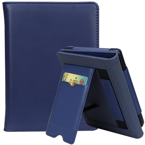Custodia per 6'' Kobo Clara BW/Clara Colour/Clara 2E, Tolino Shine Color/Shine 5/Shine 4, Protettiva Folio Cover con Standby/Risveglio - Blu