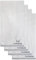 Sansibar Handtuch 4er Set 50x100 cm 100% Baumwolle Doubleface Frottiertuch gestreifte Borde Zweifarbig Silber/Anthrazit
