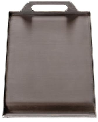 Teppanyaki Platte aus Edelstahl, perfekte Hitzeverteilung, mit Griff, für Fleisch, Fisch, Gemüse, für Everdure Furnace Grill & andere