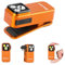 OLIGHT Oclip Pro Taschenlampe, Freisprechfunktion, mit roter und weißer LED, leicht, wiederaufladbar, Sicherheitslicht zum Radfahren, Warnung (Orange)