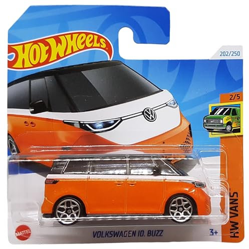 Hot Wheels - Volkswage ID. Buzz - HW Vans 2/5 - HTB94 - Short Card - VW Bus - orange - Mattel 2024 - 1:64