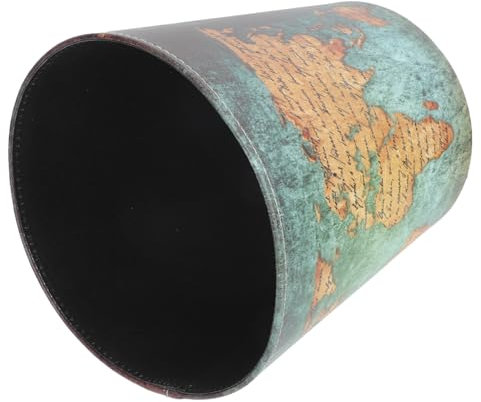 MUSISALY 1stk Karte Mülleimer Korb Mülleimer Recyceln Koffer-couchtisch Mit Stauraum Union Jack Pappbecher Auto Unbedeckter Eimer Stylischer Mülleimer Desktop-mülleimer Colorful Leder