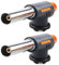 Lot de 2 chalumeaux de cuisine professionnels au butane et au propane pour crème brûlée, barbecue, pâtisserie, camping