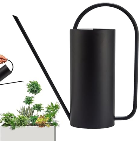 Latta di irrigazione a ugello lungo - vaso per piante in acciaio inox, irrigazione interna | 50 oz/1500 ml, distributore di acqua della pianta in metallo metallo, strumento di cui