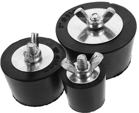 HIAKDOFT 3stücke Winterfest Pool Gummistopfen Mit Edelstahl-Schraube Robuste Und Zuverlässige Lösung Für Wasserleitungen Kompatibel Frostsicherung
