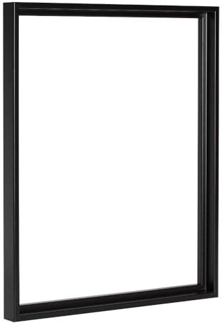 Bildershop-24 Schattenfugenrahmen Lamia 90x120cm Schwarz (matt) Selbstmontage Bausatz DIY