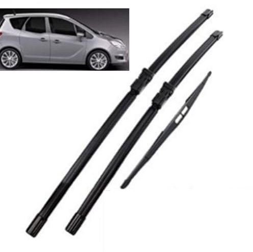 Escobillas Limpiaparabrisas Premium para Opel Meriva B 28+22+16 2010-2017, Tecnología Silenciosa - Goma de Alta Calidad 2 Delanteras + 1 Trasera