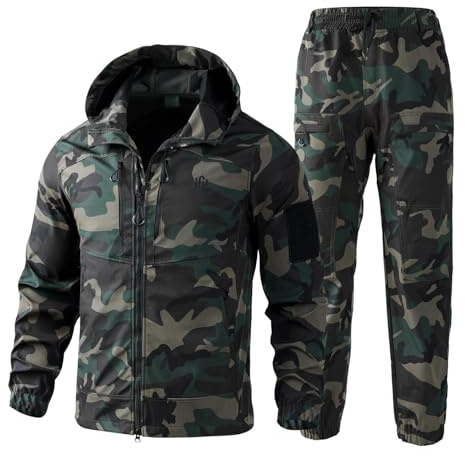 Vêtements De Travail Veste De Chasse Homme Et Pantalon Chantier Peche Chantier Travail Treillis Militaire Homme