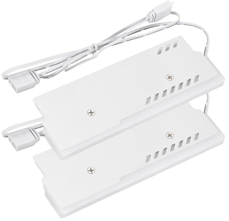 Nexarelle 2Pcs DDR3/DDR4/DDR5 Memory RAM Cooler Heatsink - Universal DDR Memory RAM Cooling Vest Fin Heatsink Kit with Light for Laptop Memory, White (5V/3Pin)