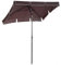Outsunny Parasol de jardin Parasol droit rectangulaire inclinable alu métal polyester haute densité 2 x 1,3 m chocolat