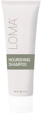 LOMA Nourishing Shampoo 88ml für trockenes & chemisch behandeltes Haar | Pflegendes Shampoo mit Aloe Vera und Avocadoöl; nährt trockenes und chemisch behandeltes Haar. Sulfat- & parabenfrei. 88ml.