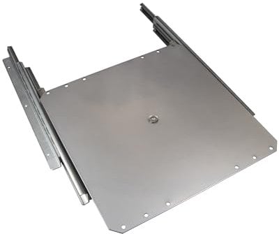 gedotec® TV Rotatif Plateau Tournant tiroir Rotatif à vis à étagère pour écrans Plats – Tiroir d'armoire Charge maximale 50 kg | Extension complète avec Plateau